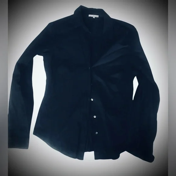 Vintage Standard James Perse Midnight Blue Button-Up Shirt - Picture 2 of 6